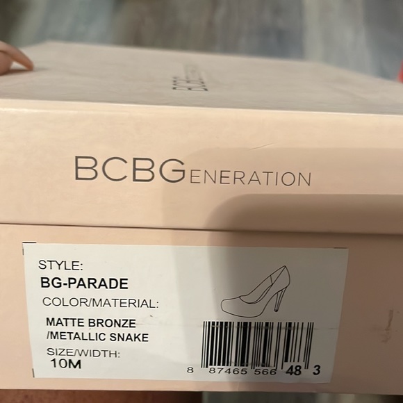 Bronze snake print pumps - Picture 5 of 5